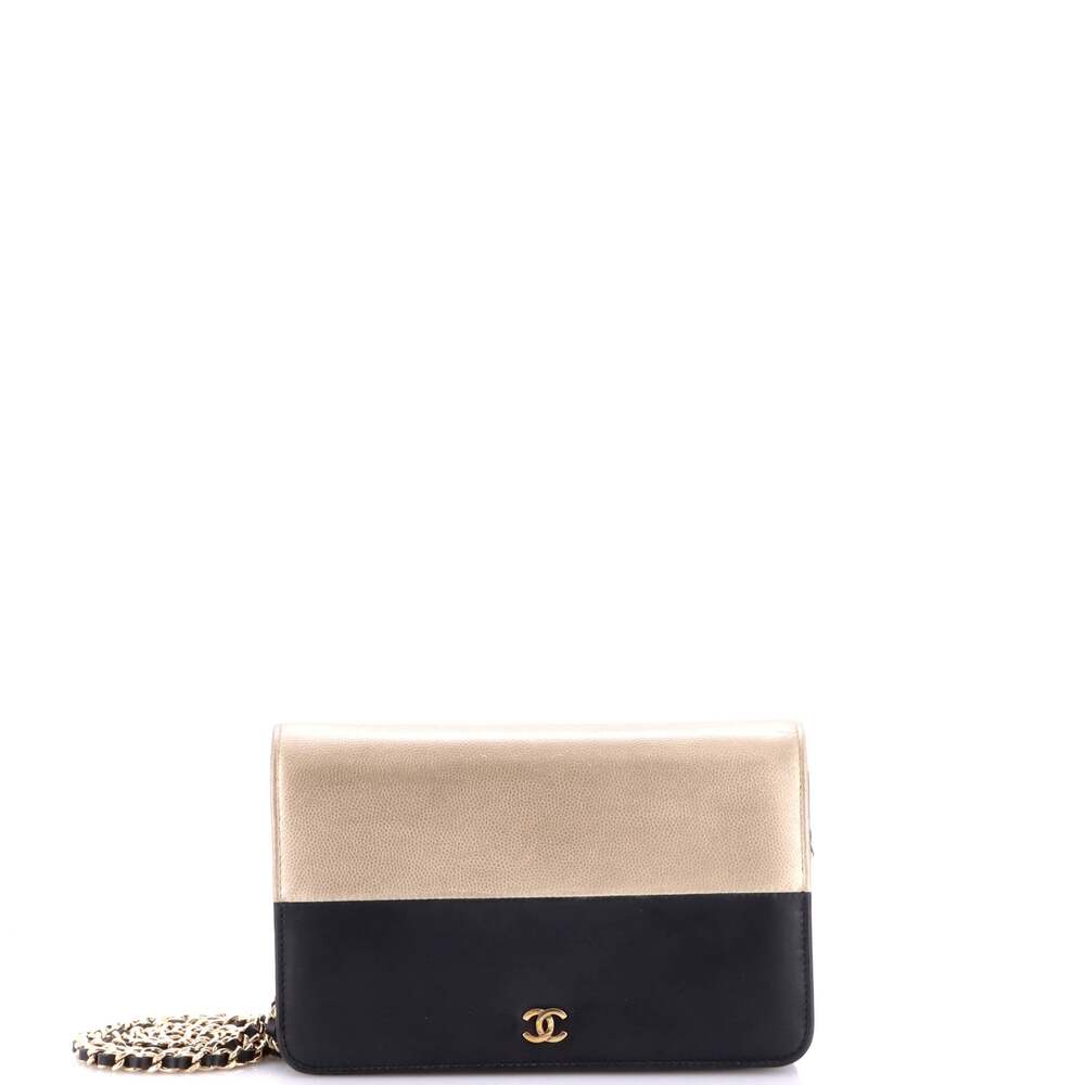 Chanel Bicolor Wallet On Chain Leather #292079C33B